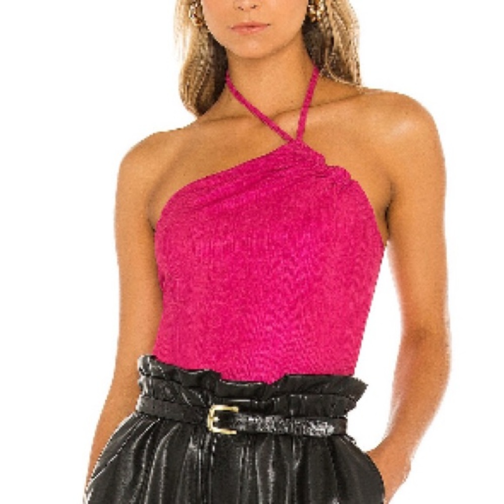 Women's Pink Halter Top